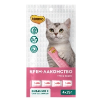 Мнямс крем-лакомство для кошек, тунец кацуо 4 шт