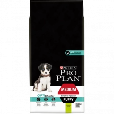 Pro Plan сухой корм для щенков ср.пород с чувст.пищеварением ягненок